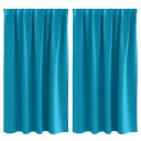  Gardiner med gardiner 2 pcs Turkis Polyester