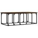 vidaXL Salongbord røkt eik 100x50x35,5 cm konstruert tre