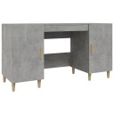vidaXL Skrivebordskap betonggrå 140x50x75 cm konstruert tre