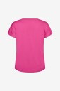 Zizzi   Treningstopp aBasic S/S V neck Tee   Rosa