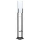 Glastonbury gulvlampe E27, sort/hvit