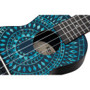 Ortega Guitars Ortega K2ss-Bkc Keiki Soprano Ukulele Sett, Super Scale, Blå Kaleidoscope