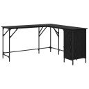  Skrivebord Svart Eik 141 x 141 x 75 cm Konstruert tre