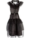 Black Lace Dress Wednesday Inspirert Kostyme til Barn 13 14 ÅR