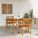 3 delers Hagemøbelsett Solid Akasietre  Hage Stoler 2 stk 56x56x90 cm Solid Akasietre