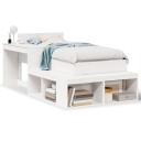  Sengeramme uten madrass hvit 75x190 cm heltre furu 8721158409287