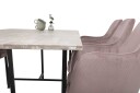 Venture Design Jepara & Comfort spisegruppe Grå/rosa 6 st stoler & bord 250 x 100 cm