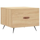 vidaXL Salongbord sonoma eik 50x50x40 cm konstruert tre