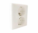Stikkontakt Dobbel Innfelt m/Jord & Barnevern PH Namron