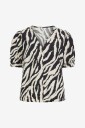 Object Bluse objJacira S/S V neck Top Beige