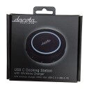 Dacota Platinum USB-C-dokkingstasjon og qi-lader DPUSBCDOCKQI
