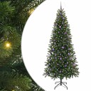  Kunstig juletre med 300 LED med stativ grønn 240 cm PE og PVC