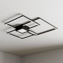 Lindby Duetto LED-taklampe antrasitt 38W
