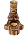 Hamsa Garden Utskåret Mango Tre Backflow Røkelsesbrenner 12x9,5x14,5 cm