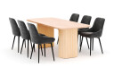Scandinavian Choice Kopparbo Spisegruppe 200x90cm med 6 Alsarp Spisestoler   Naturell