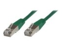 MicroConnect - Nettverkskabel - RJ-45 (hann) til RJ-45 (hann) - 25 cm - FTP - CAT 6 - med støvel - grønn