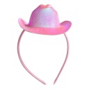 Hisab Joker Hårbøyle Cowboyhatt Rosa One size 72501