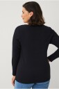 Ellos Plus collection   Topp med lange ermer   Svart