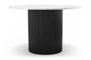 Uppveda Spisebord 120 cm Rundt - Svart/Hvit