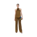 Nenette Dame Bukser Brun 2XL,