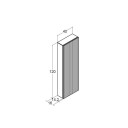 Dansani Calidris Rillet Høyskap 1 dør D16cm NCS Farge / Venstre Hengslet 160cm