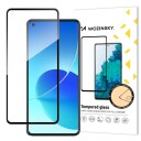 Wozinsky Super Durable Full Glue Tempered Glass Full Screen With Frame Case Friendly Oppo Reno6 4G Black