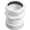 Megatherm 1 1/2" Avløpsadapter med Gjenger i Hvit PP-plast