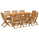  Hagespisegruppe 9 deler 180x90x75 cm heltre akasie 3321529
