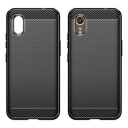 Samsung Galaxy Xcover7 Børstet TPU Deksel Karbonfiber Svart