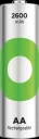 GP ReCyko AA-batteri 2600mAh - 4pk - Oppladbart NiMH 1,2v