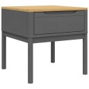  Lampebord FLORO grå 55x55x54 cm heltre furu 374028
