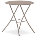 Fiam Sirio kafébord 67 cm cappuchino stål