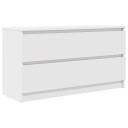  TV benk hvit 100x35x54 cm konstruert tre