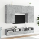 vidaXL Vegghengte TV-benker 2 stk betonggrå 80x30x30 cm konstruert tre 8721012254596