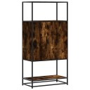  Highboard røkt eik 68x35x139 cm konstruert tre og metall 8721102841002