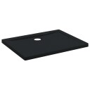 vidaXL Dusjbunnbrett med prikker 90 x 70 x 4 cm ABS Svart