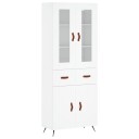 vidaXL Highboard hvit 69,5x34x180 cm konstruert tre 8720845479275