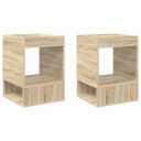 vidaXL Avlastningsbord 2 pcs Sonoma eik 40 x 40 x 56 cm Konstruert tre