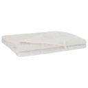 vidaXL Vektet Teppe Hvit 220 x 230 cm 15 kg 100% Bomull 205T