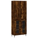  Highboard røkt eik 69,5x34x180 cm konstruert tre
