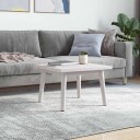  Bordplate hvit 50x50x2,5 cm heltre furu rektangulær