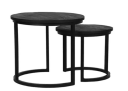 Trend Collection Salongbordsett S/2 Mangotre Svart 50 cm