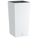 vidaXL Plantekasse med avtakbar potte hvit 11 / 26,5 L PP rotting