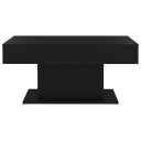 vidaXL Salongbord svart 96x50x45 cm sponplate