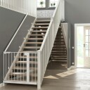 Trappefornyer Lundbergs Premium Nordic White Eik Enkeltrinn