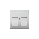 Abb 1800-866 Midtplate 2Xrj45 Rustfritt Stål