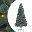  Kunstig forbehandlet juletre med kulesett grønn 240 cm PET