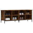 vidaXL Skoskap r?kt eik 131x35x50 cm konstruert tre