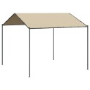 vidaXL Paviljongtelt Beige 4x3 m stål og stoff