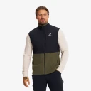 Revolutionrace River Hybrid Fleece Vest Herre Grape Leaf 2XL Herre Overdeler Fleece & midlayers